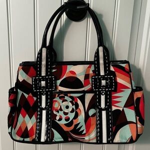 Isabella Fiore | Rare Leather and Floral Print Handbag - Excellent Condition​​​​